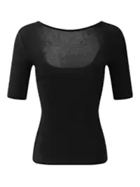 0122stepll | Slim-Fit Square Neck T-Shirt