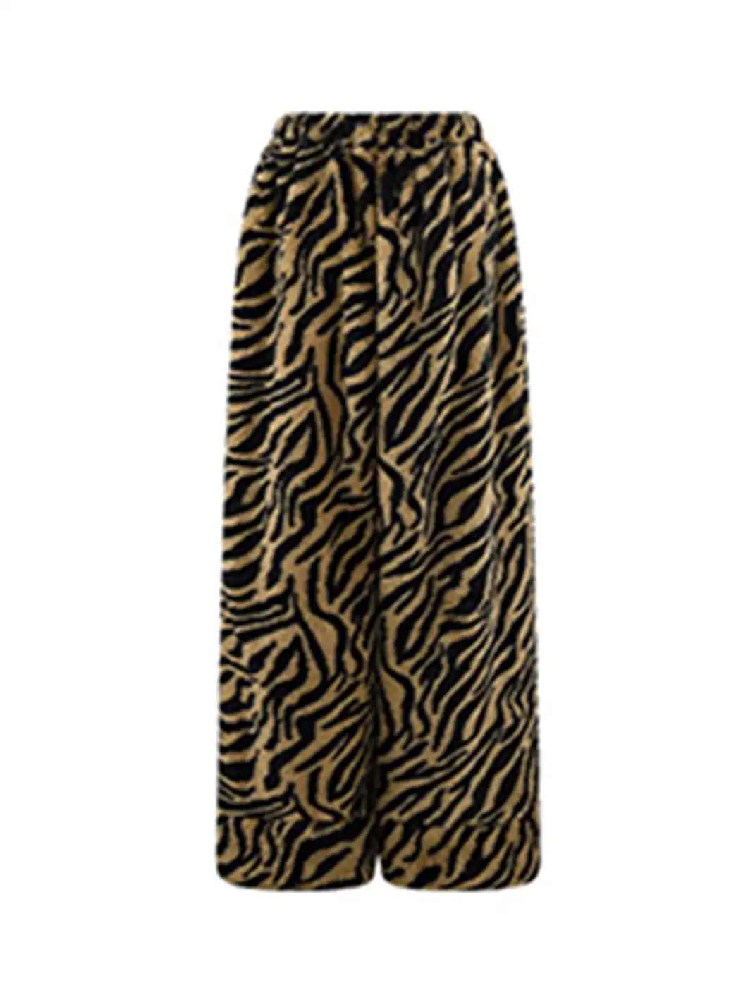 0122stepll | Tiger Stripe Drawstring Wide-Leg Pants