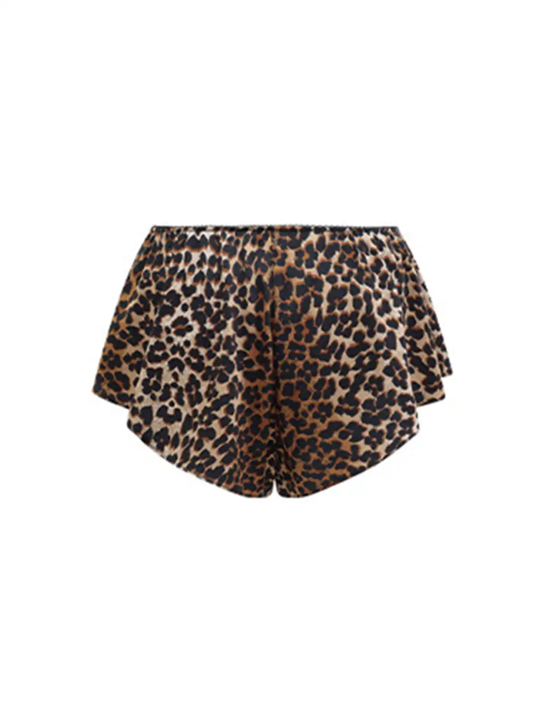 0122stepll | V-Neck Leopard Print Pajama Set