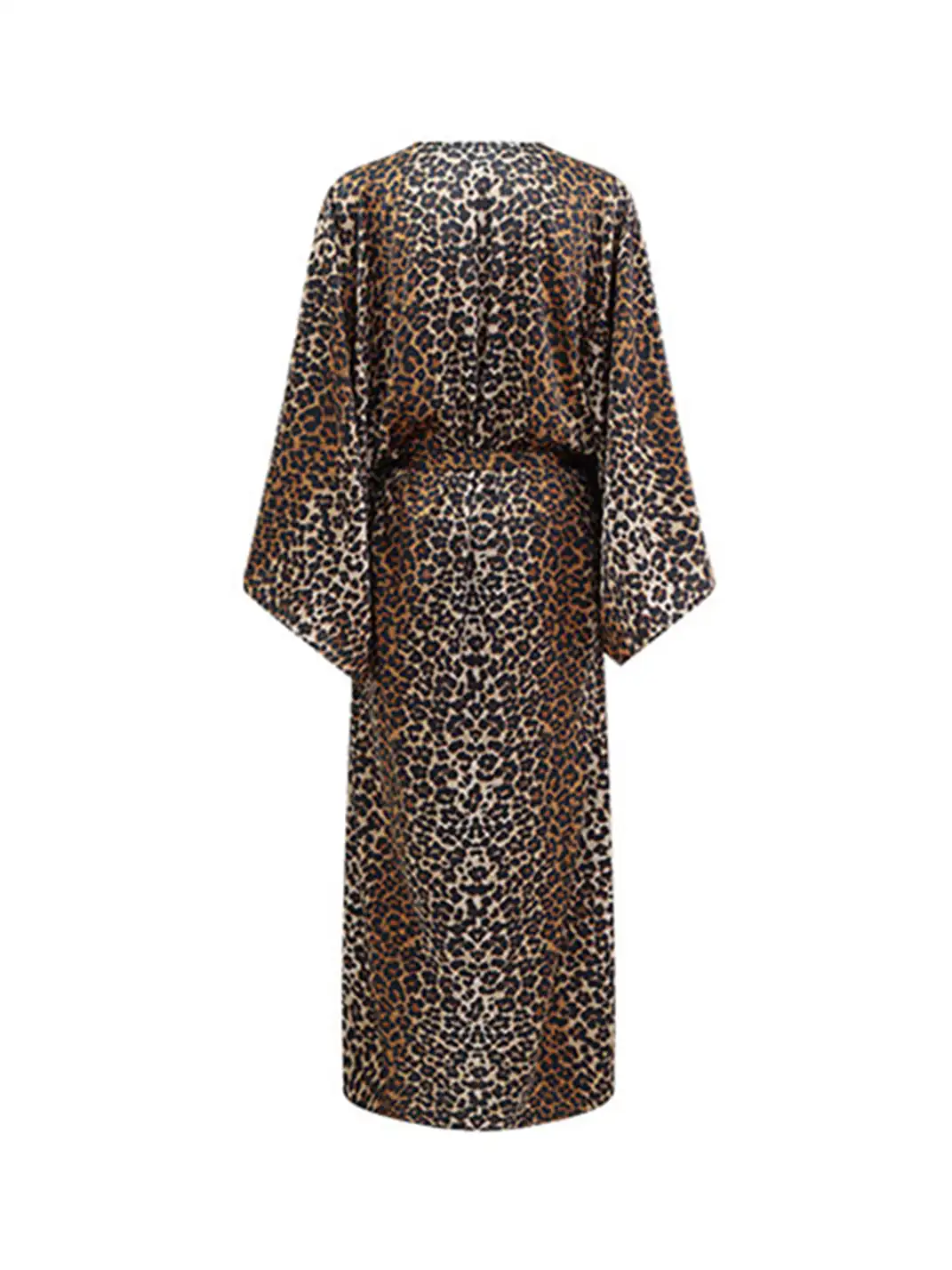 0122stepll | V-Neck Leopard Print Pajama Set