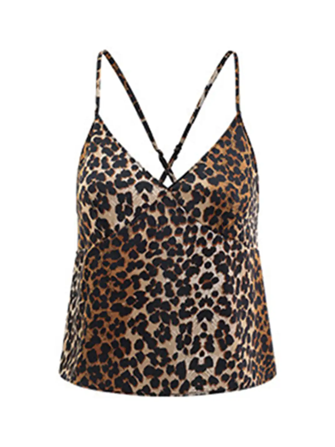 0122stepll | V-Neck Leopard Print Pajama Set