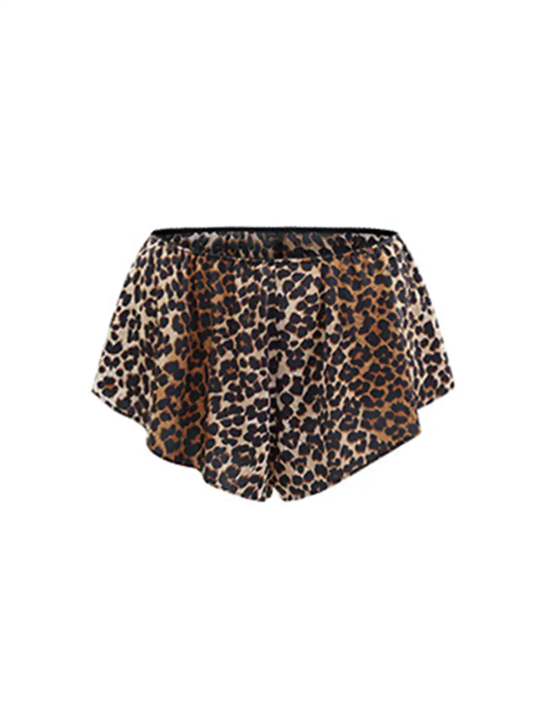 0122stepll | V-Neck Leopard Print Pajama Set