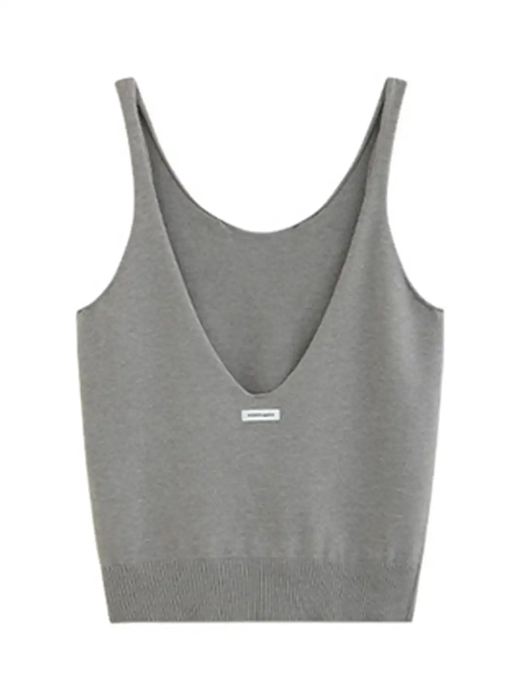 0122stepll | Backless Vest Knit Top