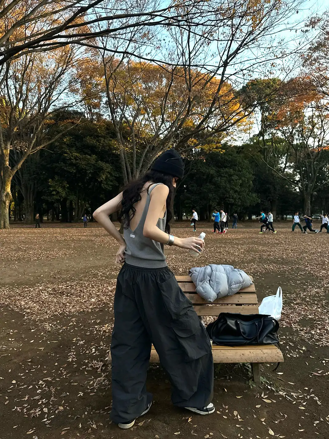 0122stepll | Backless Vest Knit Top