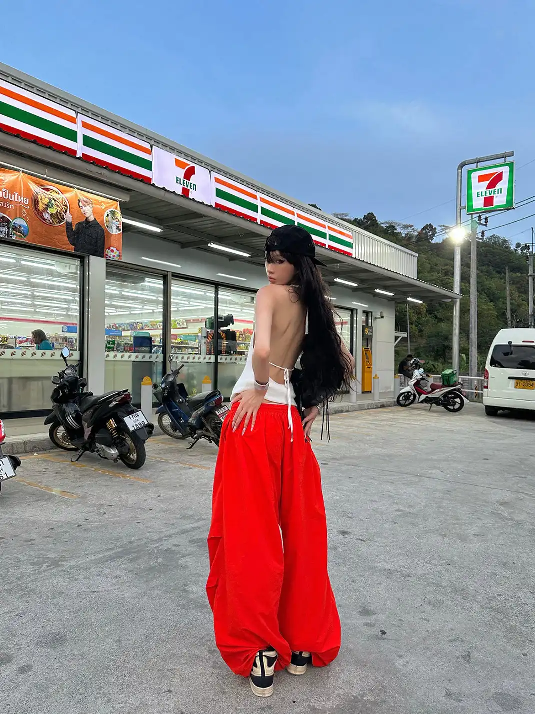 0122stepll | Low-Rise Loose Wide-Leg Pants