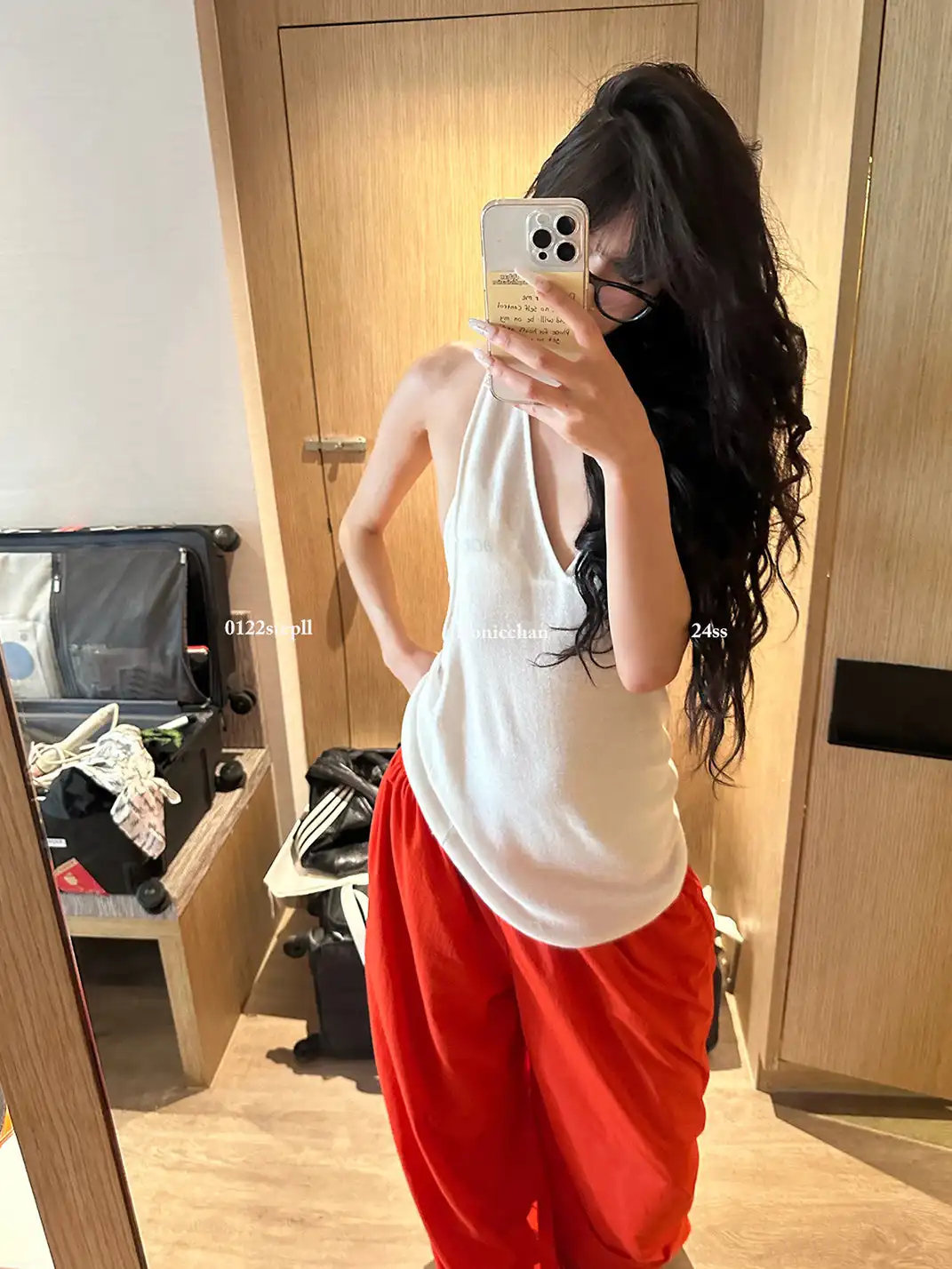 0122stepll | Low-Rise Loose Wide-Leg Pants