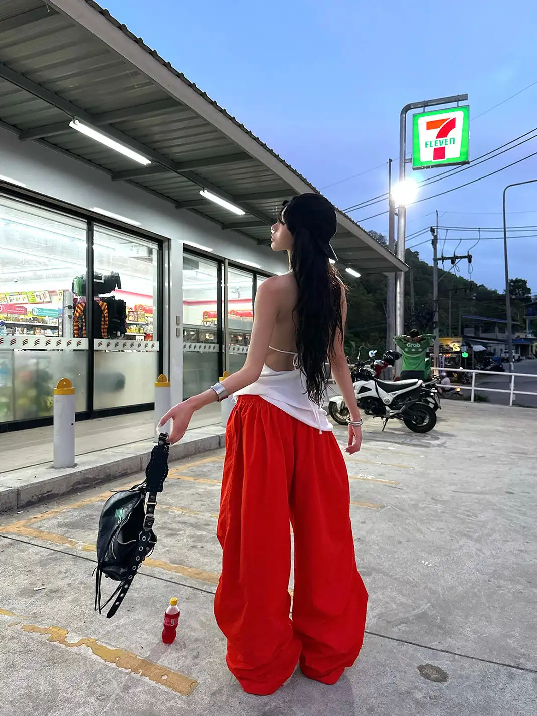 0122stepll | Low-Rise Loose Wide-Leg Pants