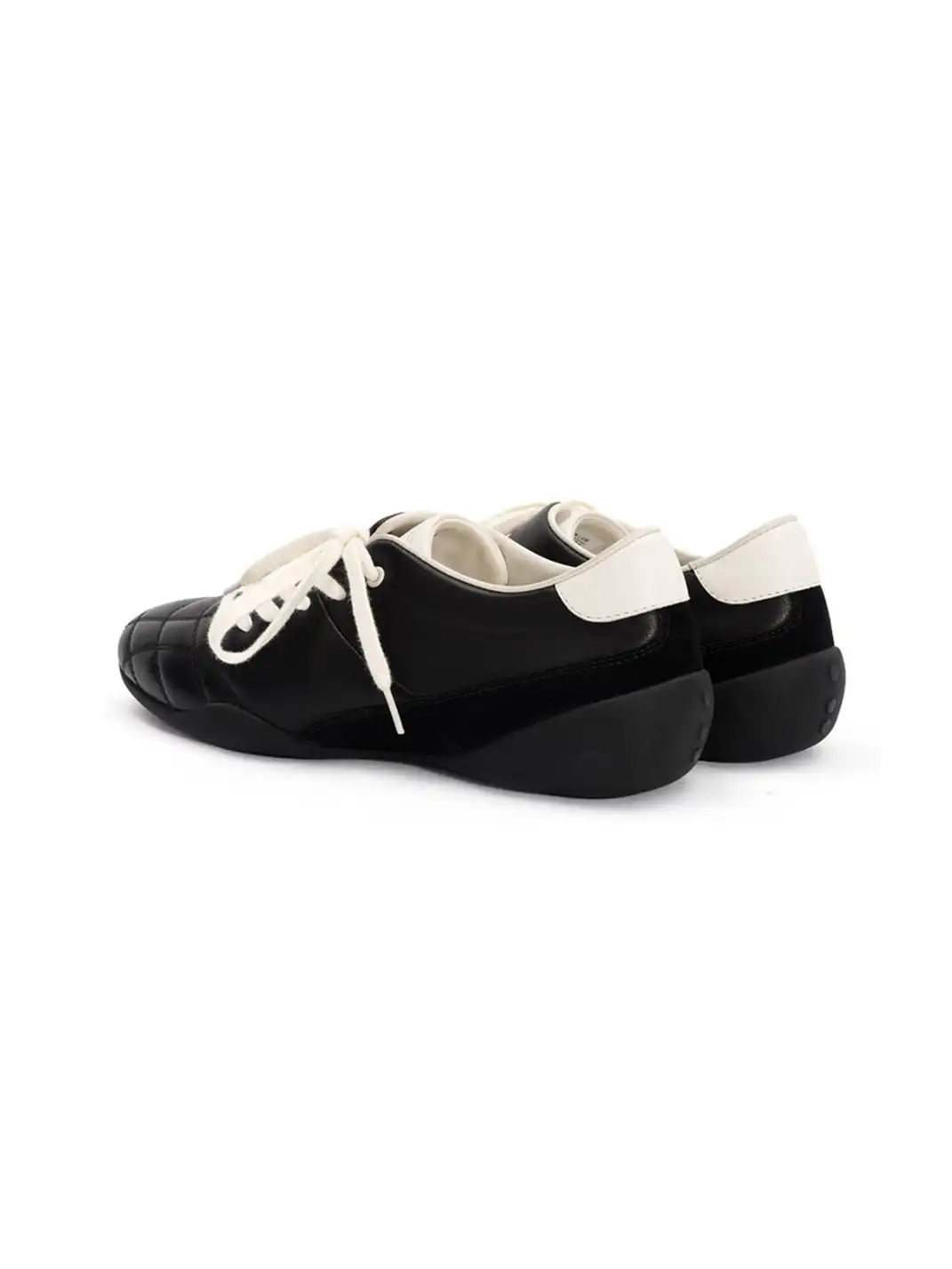 CRICLE CAGE | Genuine Leather Diagonal Lace-Up German Training Shoes