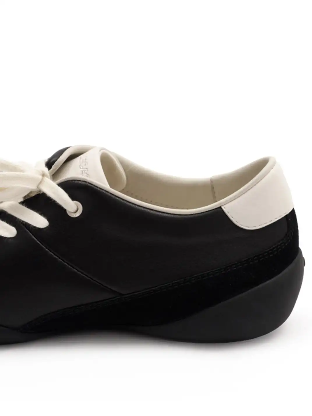 CRICLE CAGE | Genuine Leather Diagonal Lace-Up German Training Shoes