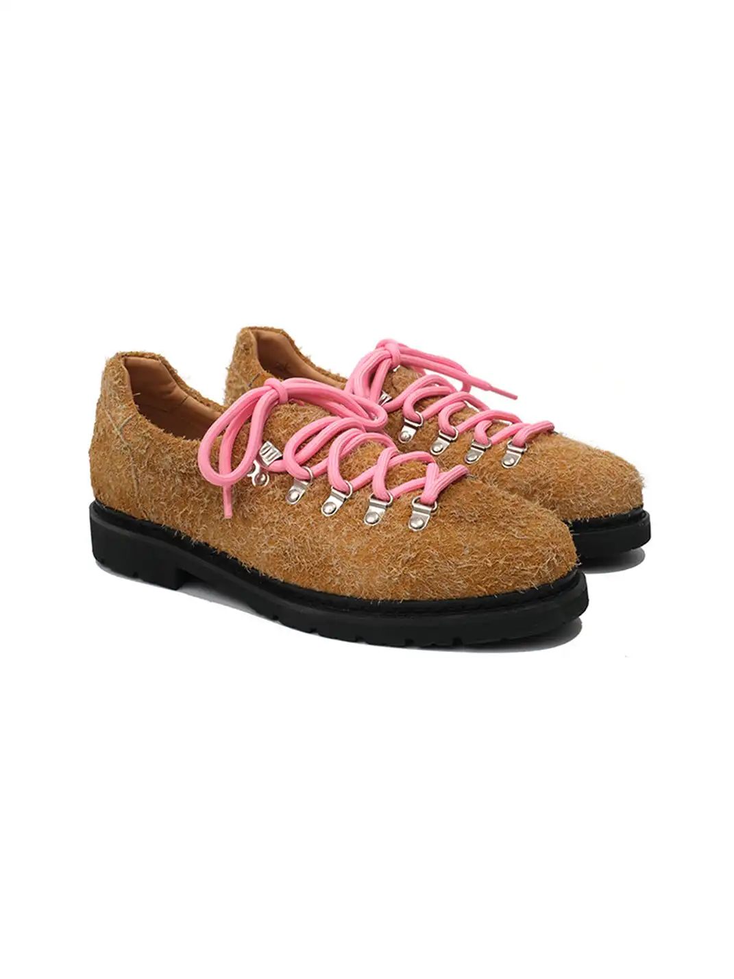 CRICLE CAGE | Suede Leather Derby Shoes