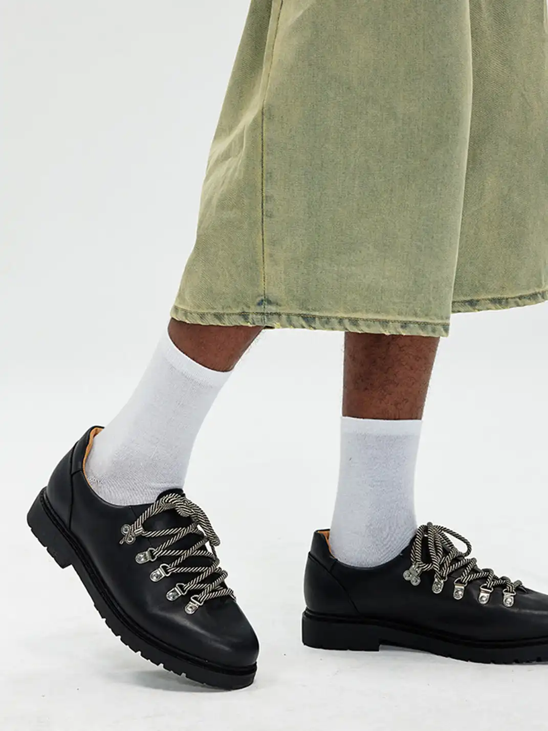 CRICLE CAGE | Suede Leather Derby Shoes