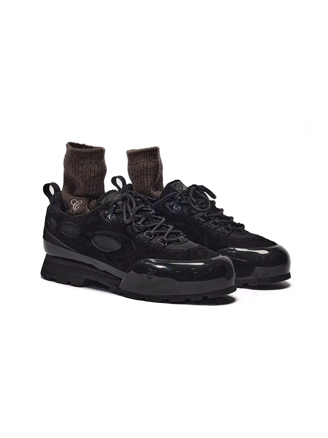 CRICLE CAGE | Suede Lace-Up Low-Top Shoes