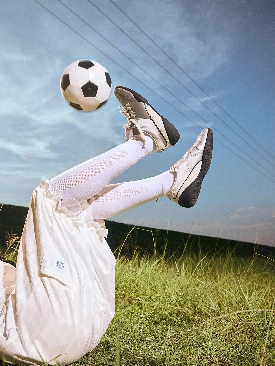 CRICLE CAGE | Satin Lace-Up Soccer Cleats