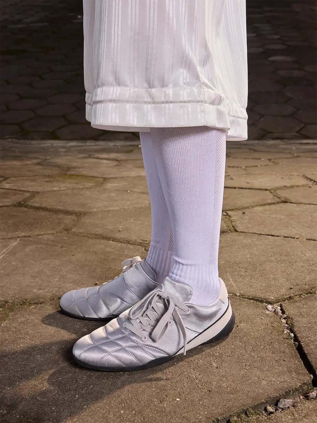 CRICLE CAGE | Satin Lace-Up Soccer Cleats