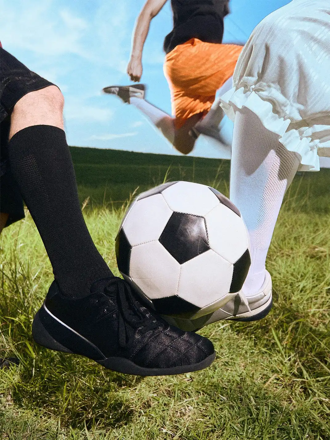 CRICLE CAGE | Satin Lace-Up Soccer Cleats