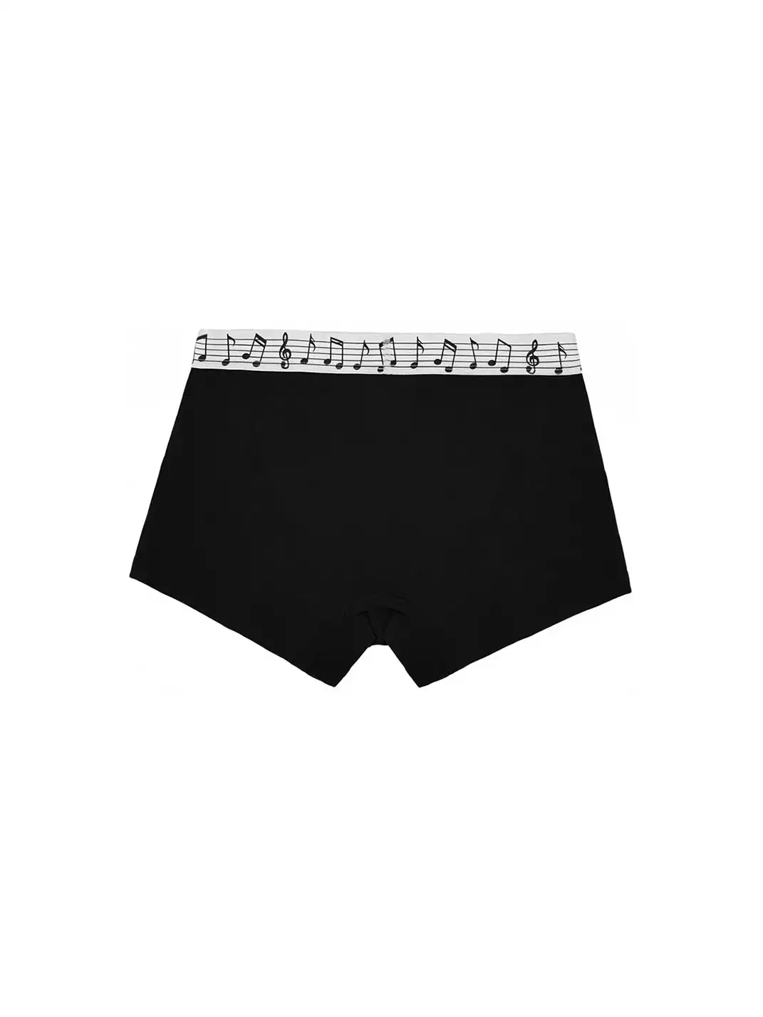Moire Rave | Mid-Rise Musical Note Boxer Shorts