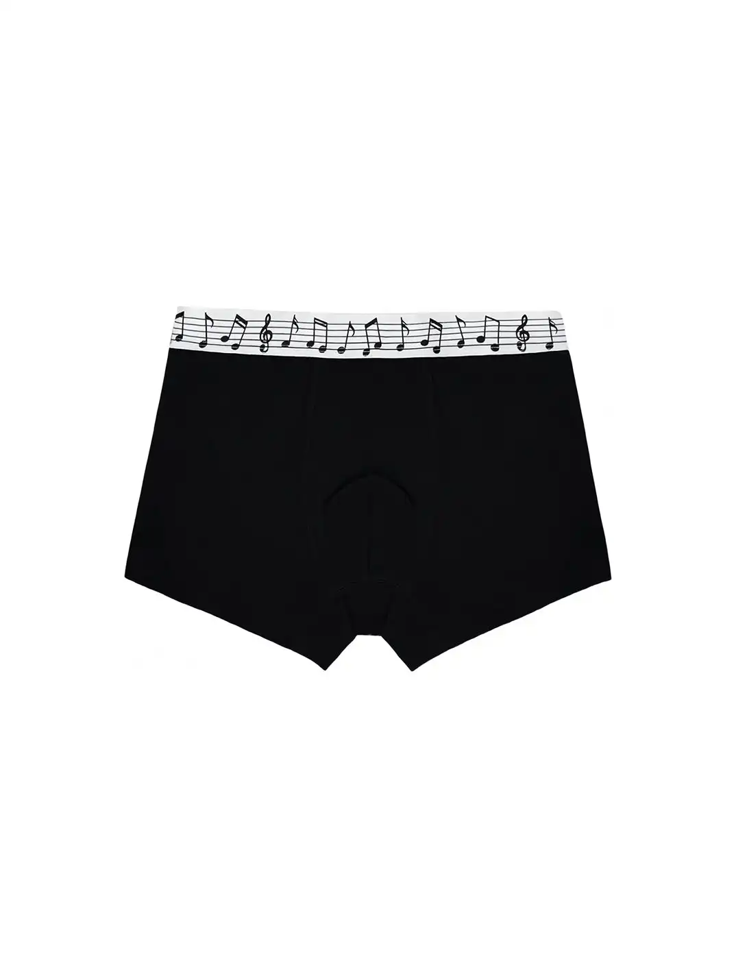 Moire Rave | Mid-Rise Musical Note Boxer Shorts