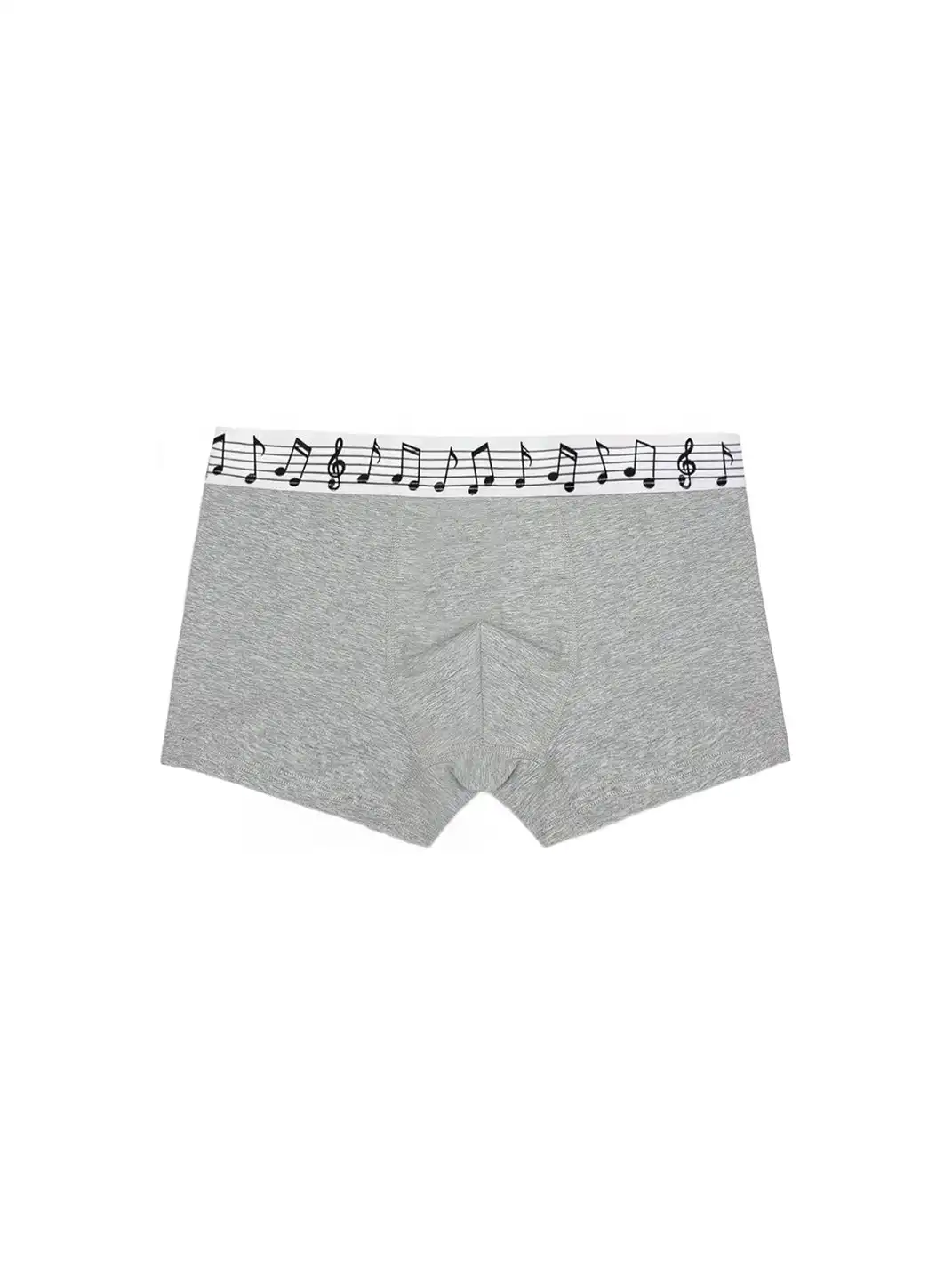 Moire Rave | Mid-Rise Musical Note Boxer Shorts