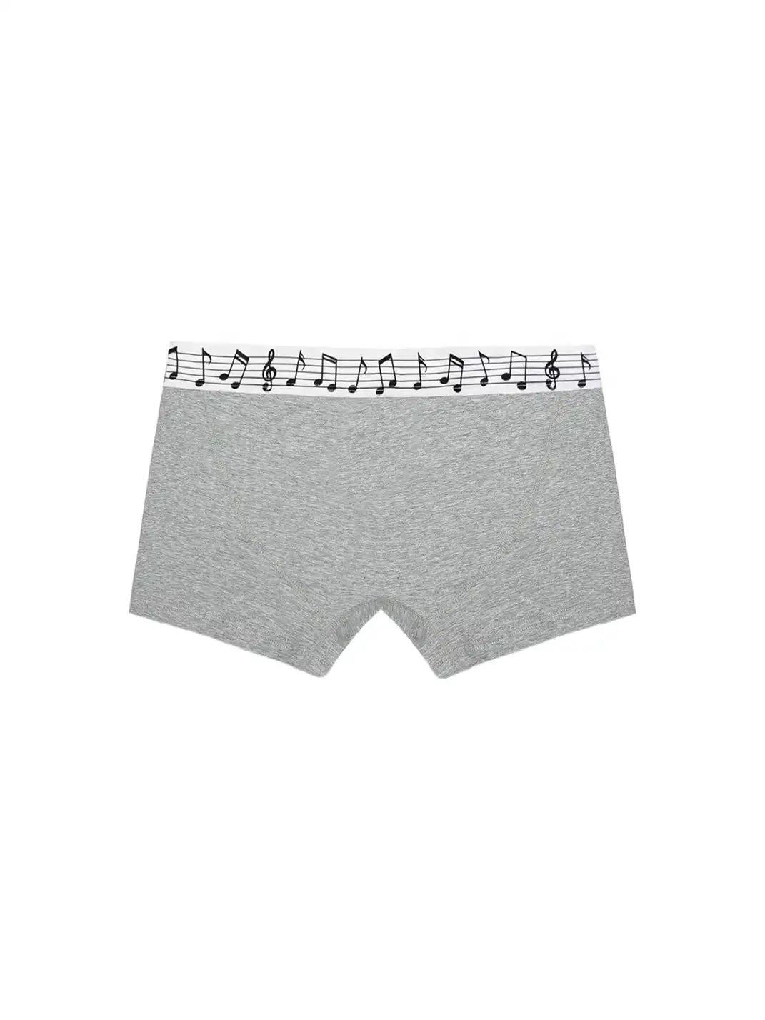Moire Rave | Mid-Rise Musical Note Boxer Shorts