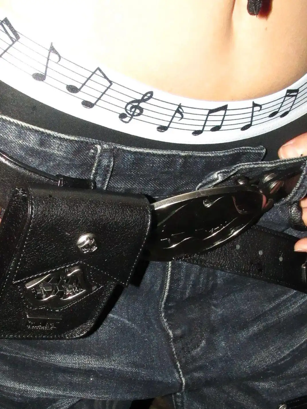 Moire Rave | Musical Note Women's Triangle Panties