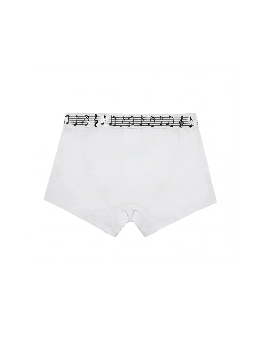 Moire Rave | Solid Color Musical Note Boxer Shorts