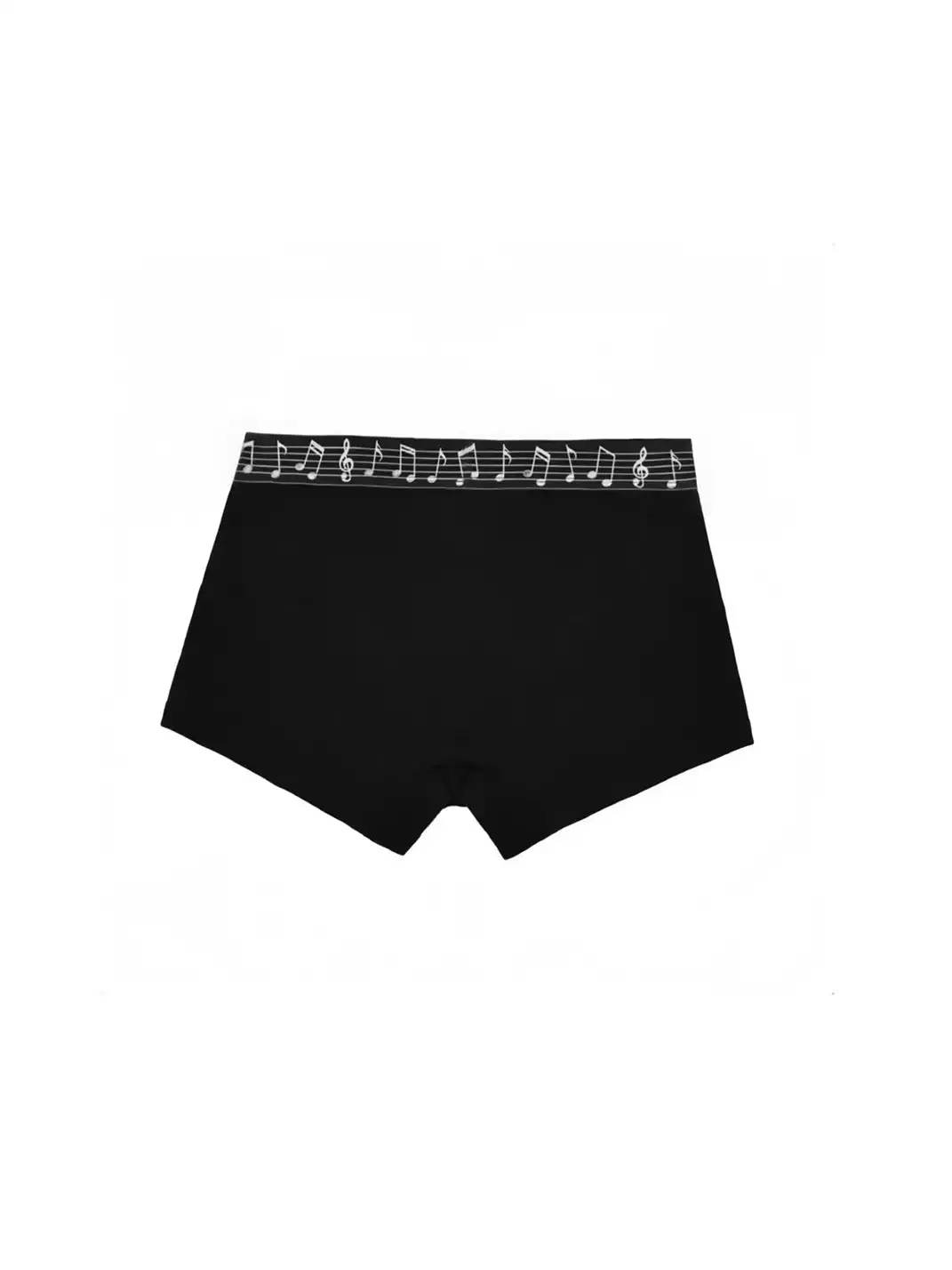 Moire Rave | Solid Color Musical Note Boxer Shorts