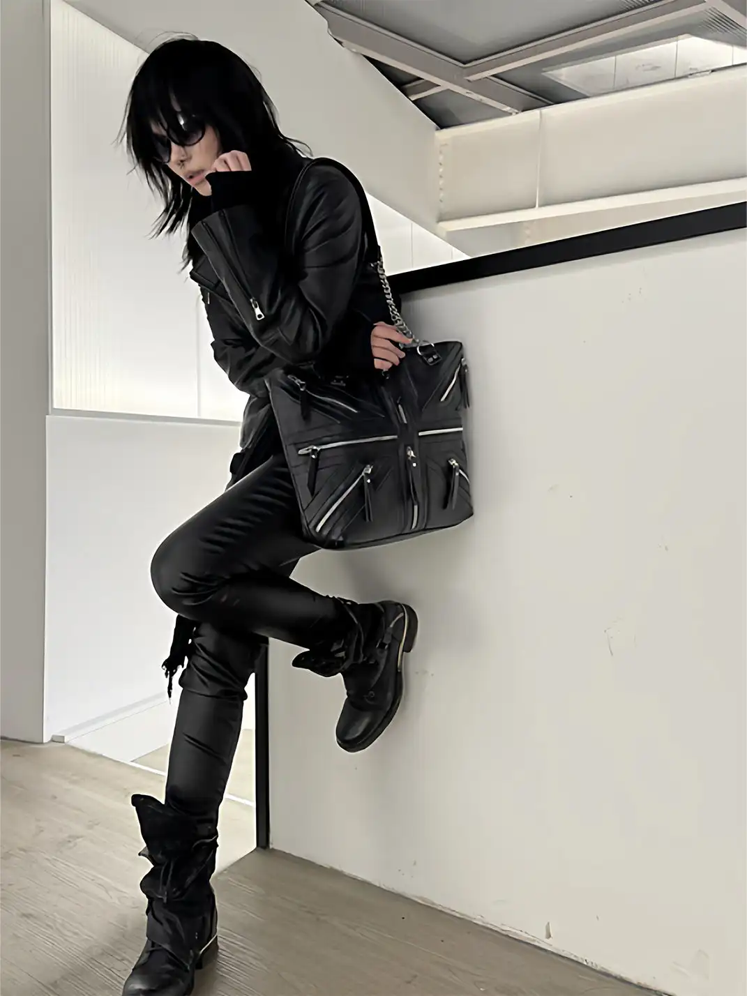 Moire Rave | Union Jack Zip Tote Bag