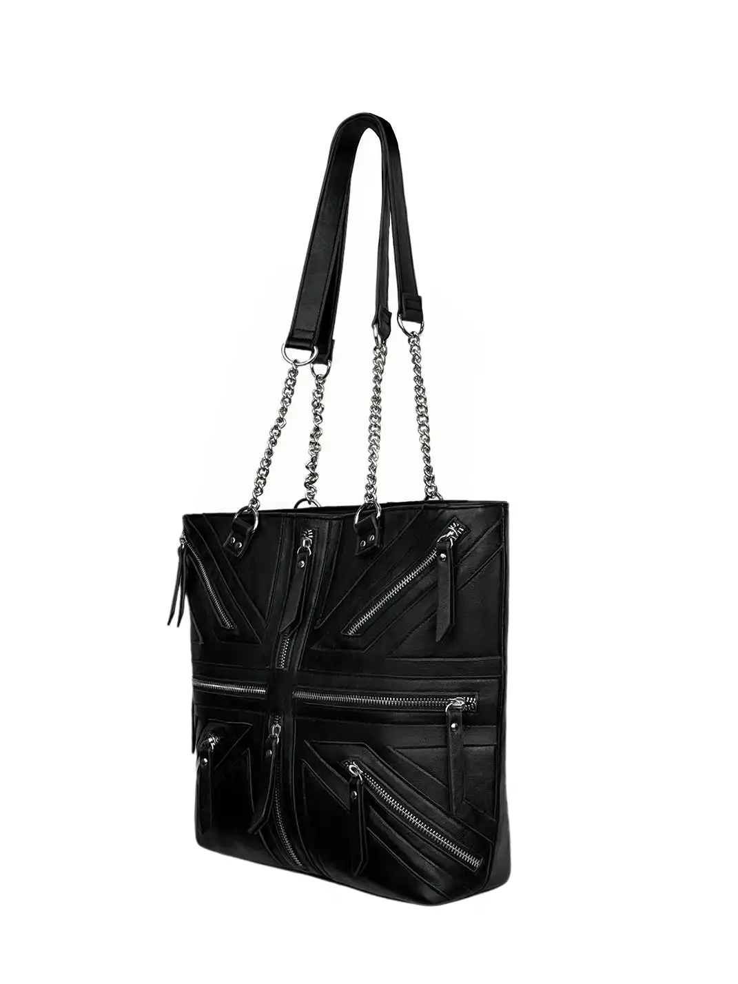 Moire Rave | Union Jack Zip Tote Bag