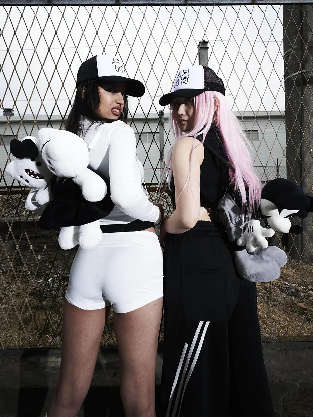 Moire Rave | Double-Headed Kitty Plush Toy