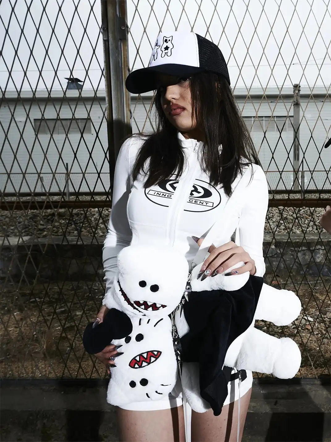 Moire Rave | Double-Headed Kitty Plush Toy