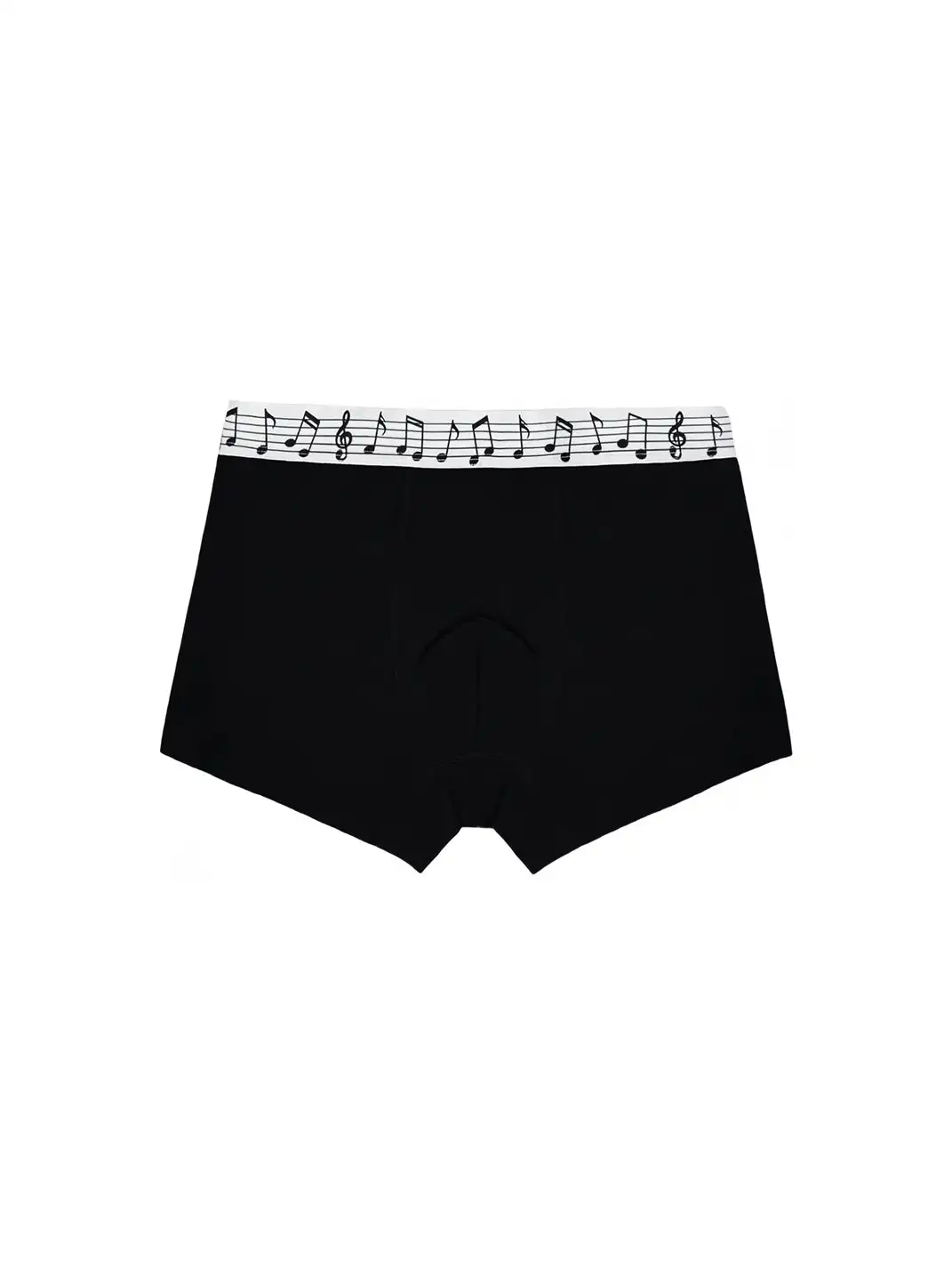 Moire Rave | Musical Note Flat Angle Three-Pack Pure Cotton Shorts