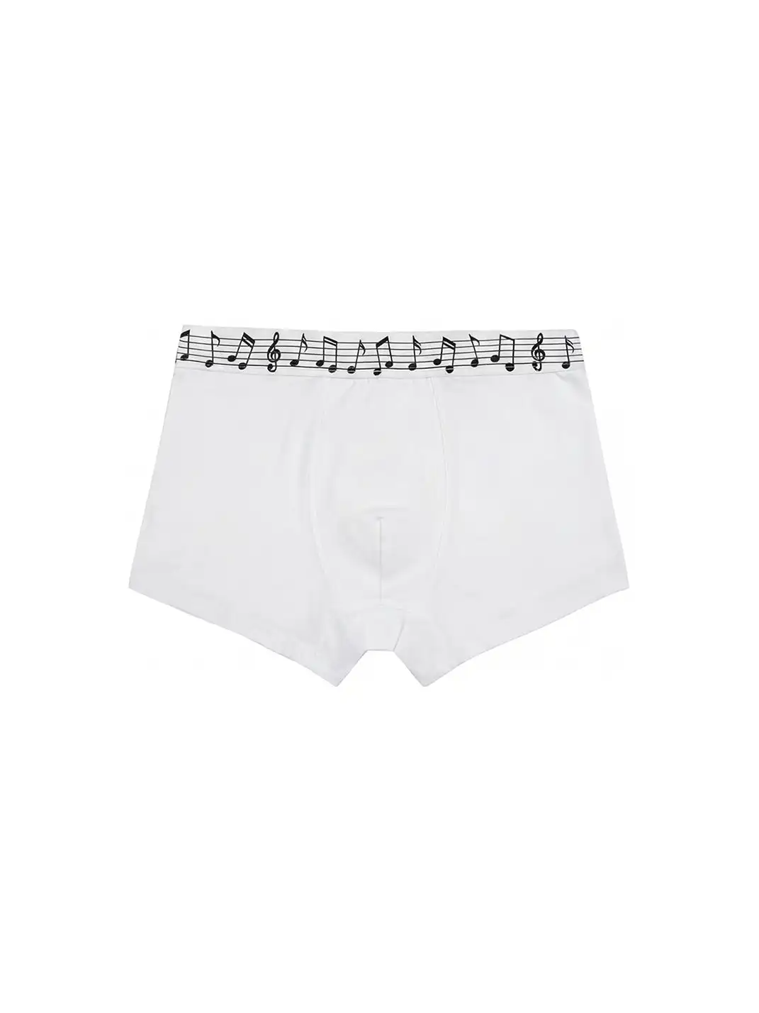 Moire Rave | Musical Note Flat Angle Three-Pack Pure Cotton Shorts