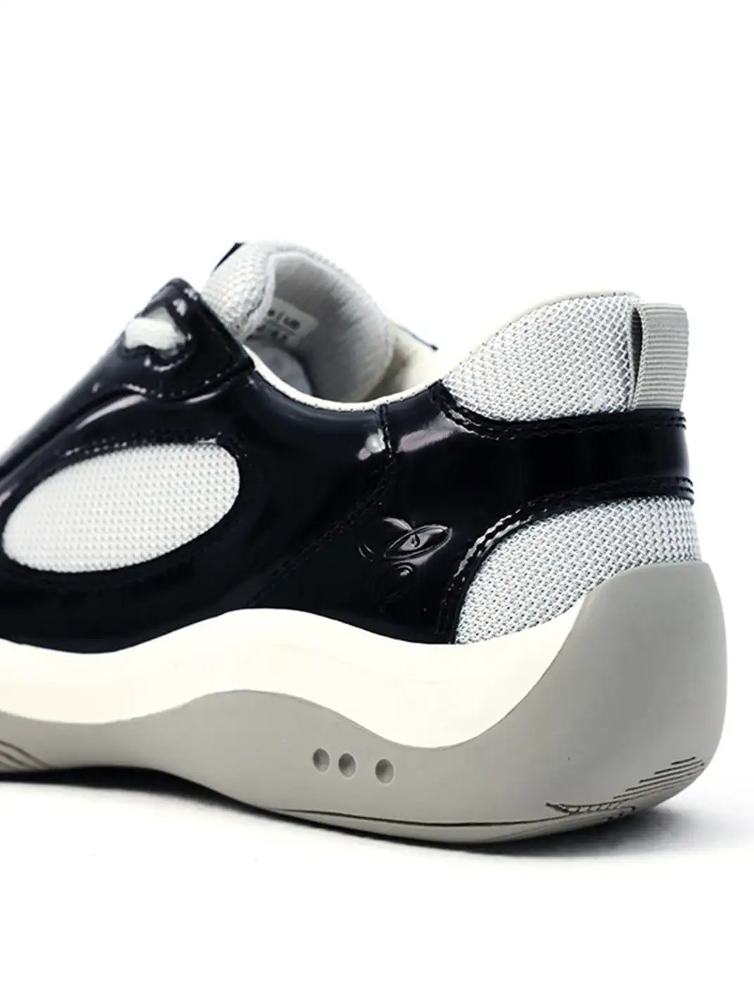 CRICLE CAGE | Glossy Genuine Leather Retro Sneakers