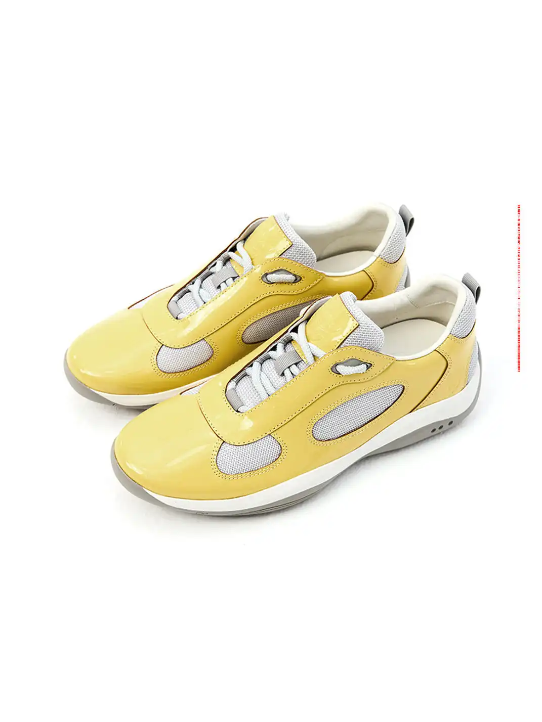 CRICLE CAGE | Glossy Genuine Leather Retro Sneakers