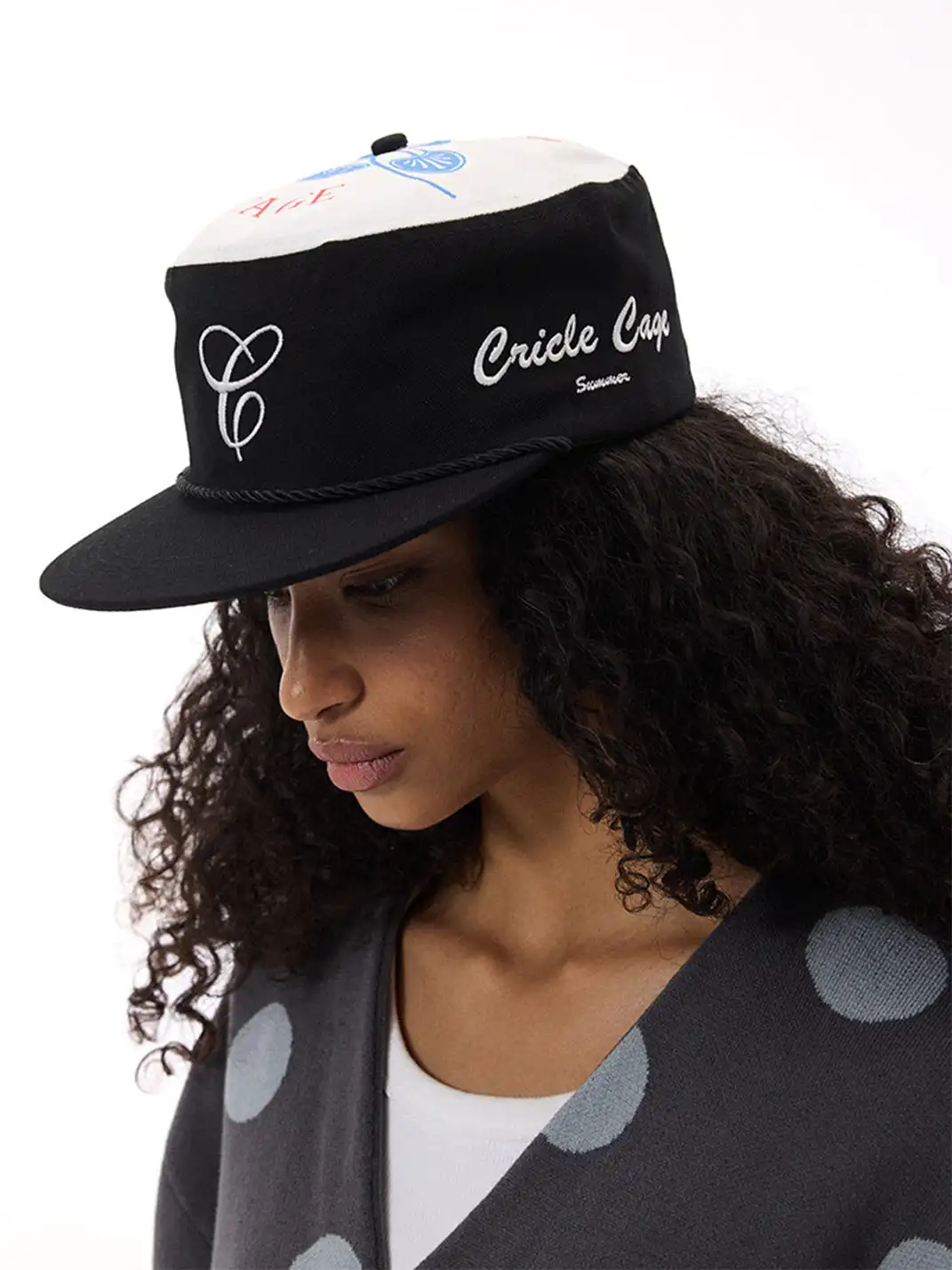 CRICLE CAGE | Flat-Top Embroidered Adjustable Baseball Cap