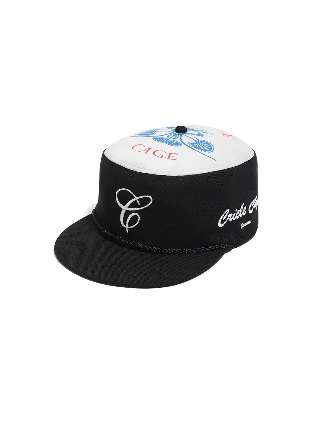 CRICLE CAGE | Flat-Top Embroidered Adjustable Baseball Cap