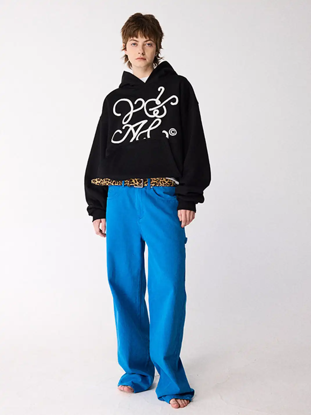 CRICLE CAGE | Rotating Letter Hooded Sweatshirt