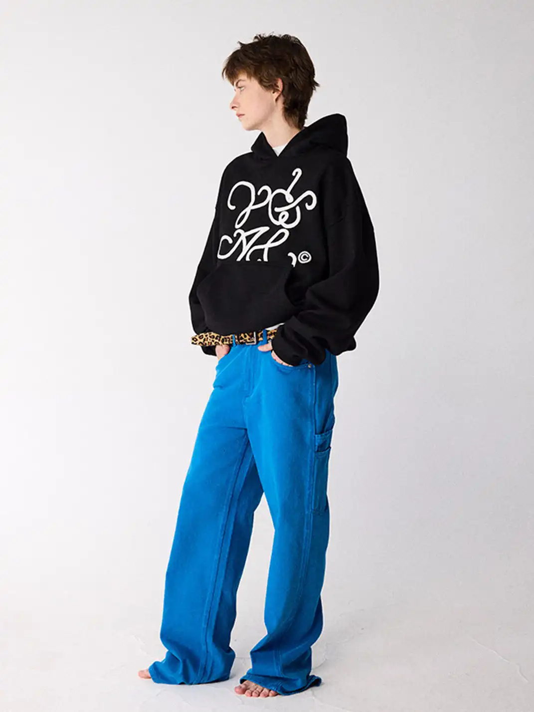 CRICLE CAGE | Rotating Letter Hooded Sweatshirt