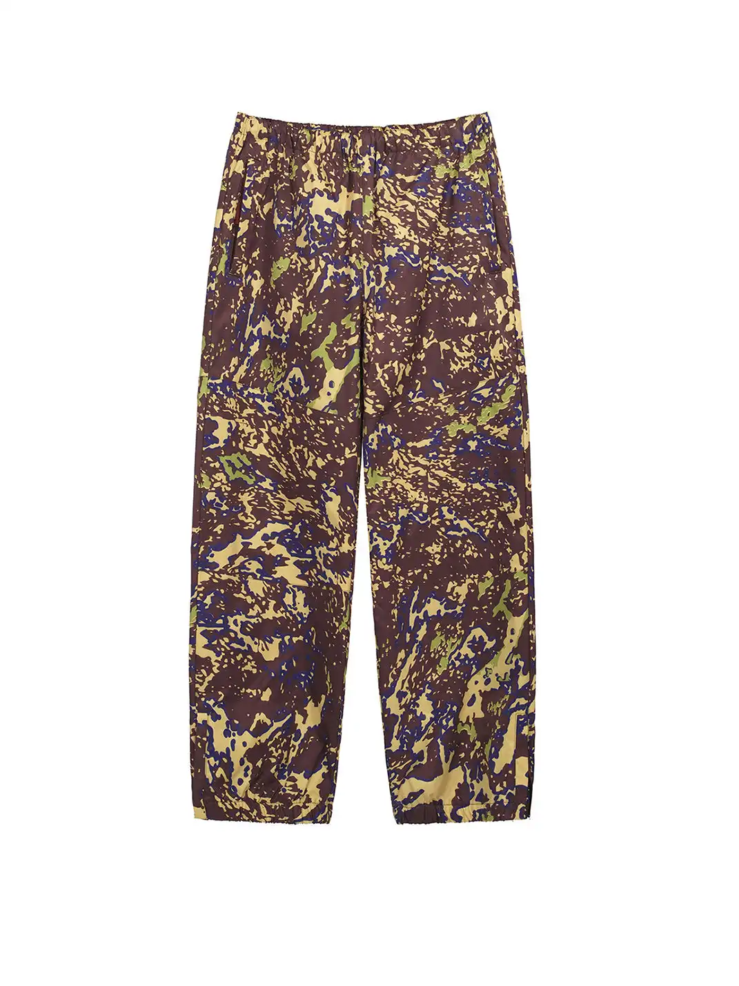 CRICLE CAGE | Camouflage Nylon Mesh Zipper Pants