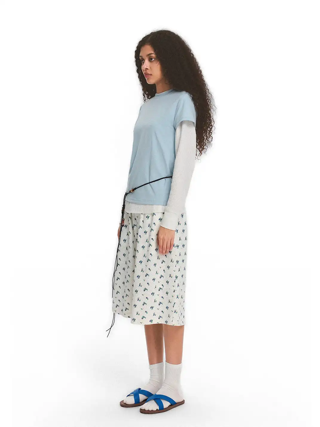 CRICLE CAGE | Floral Mesh Casual Shorts