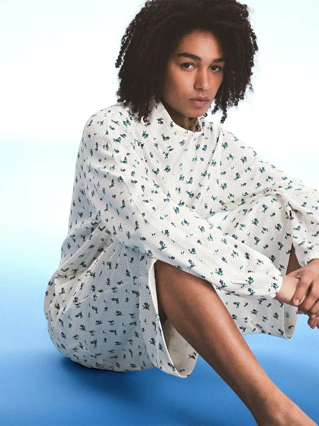 CRICLE CAGE | Floral Mesh Casual Shorts