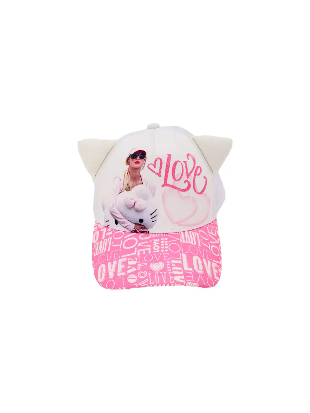 Riri Girls | All-over Print Cat Ear Mesh Cap