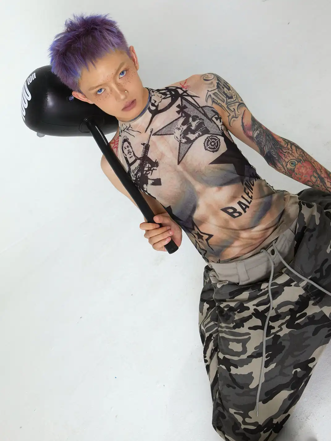 Riri Girls | Parody Printed Mesh Vest