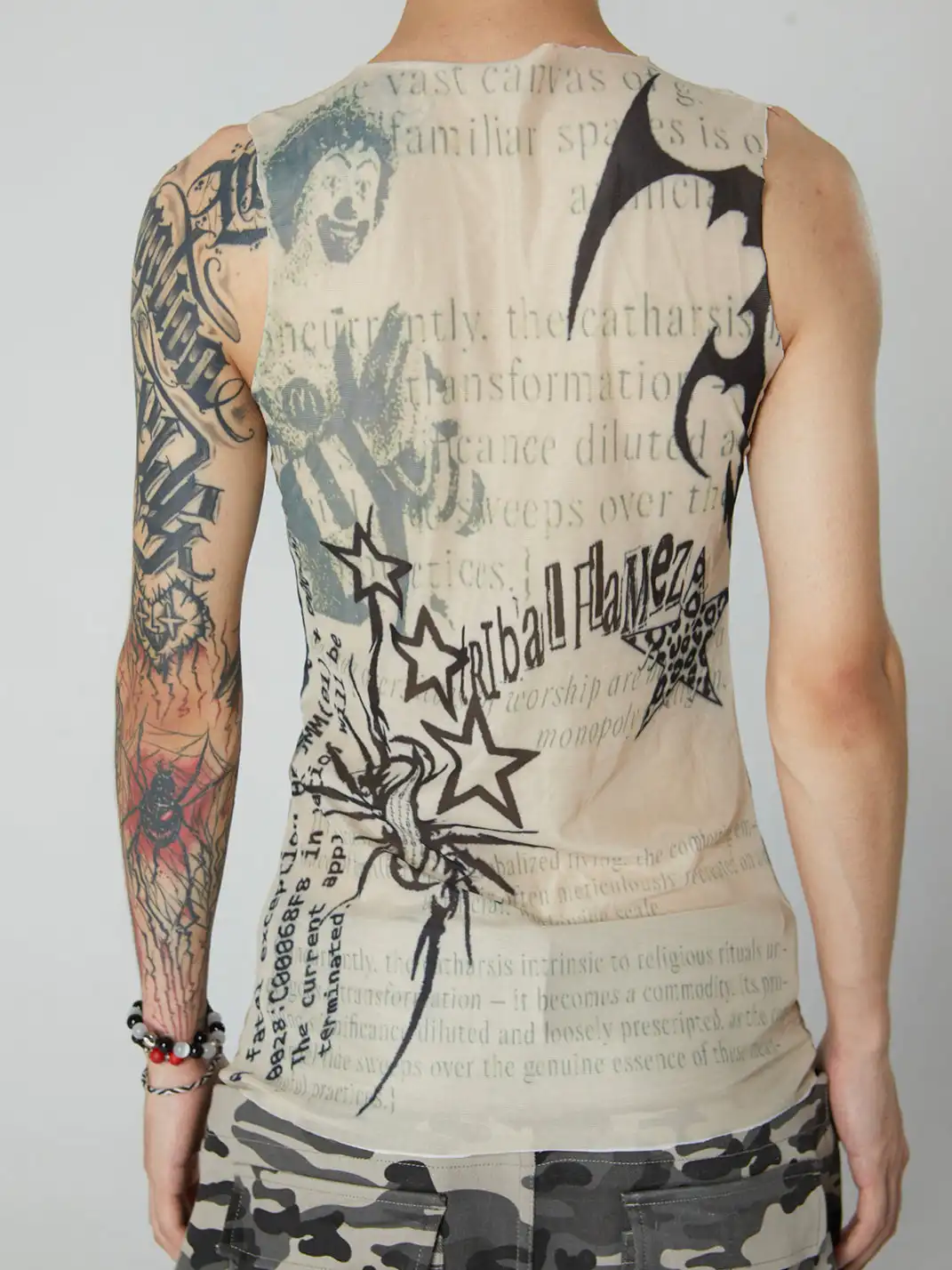 Riri Girls | Parody Printed Mesh Vest