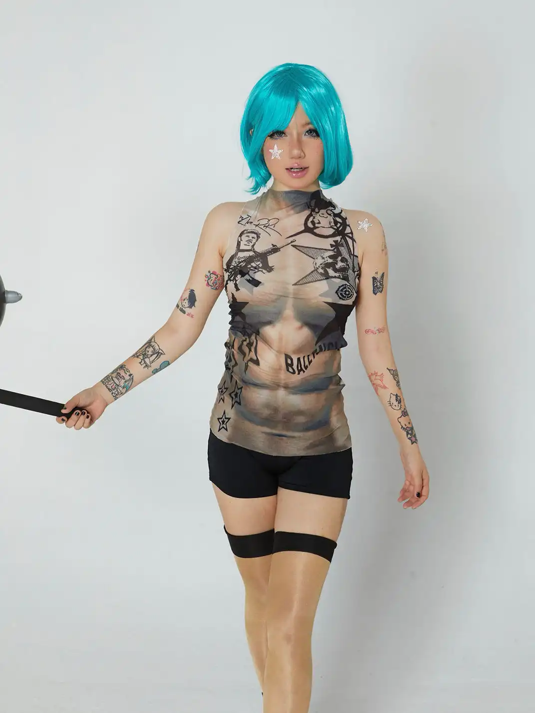 Riri Girls | Parody Printed Mesh Vest
