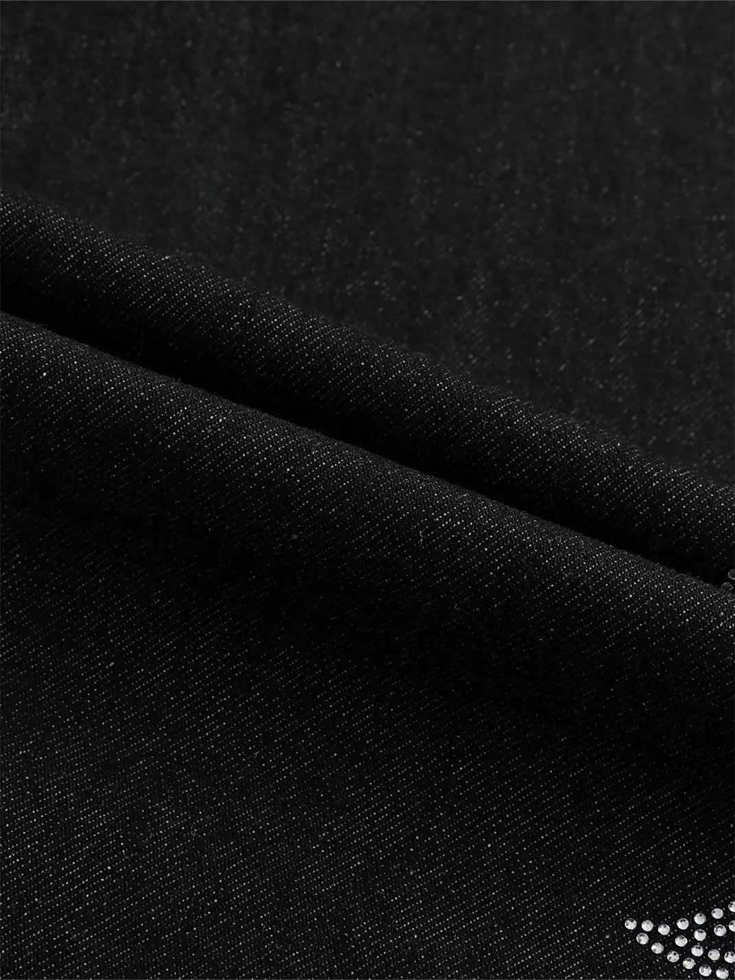 DEAV | Rhinestone-Stamped Raw Denim Jeans