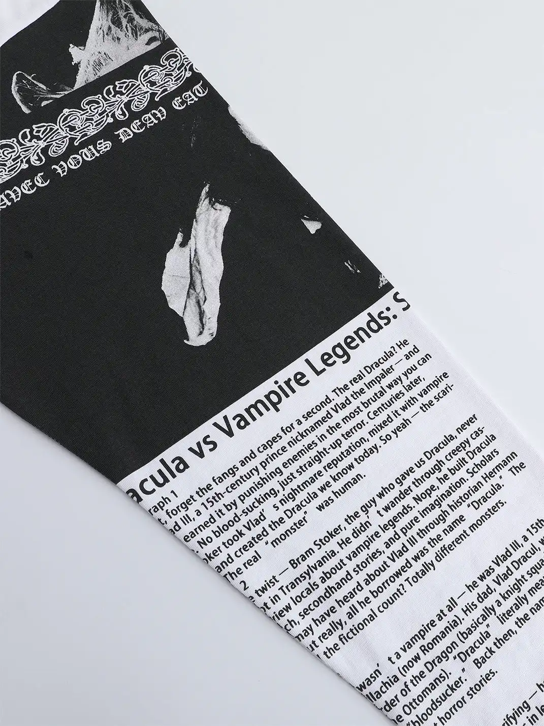 DEAV | Retro Newspaper Patchwork Long Sleeve