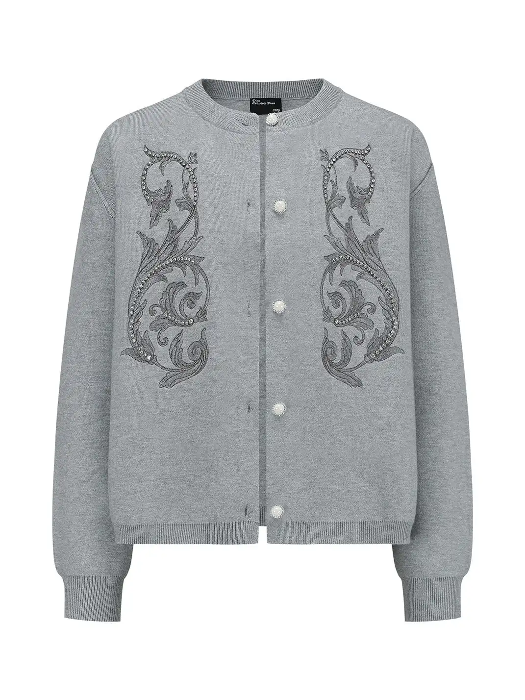 DEAV | Baroque Embroidered Rhinestone Sweater