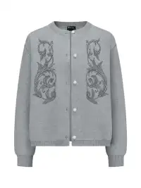DEAV | Baroque Embroidered Rhinestone Sweater
