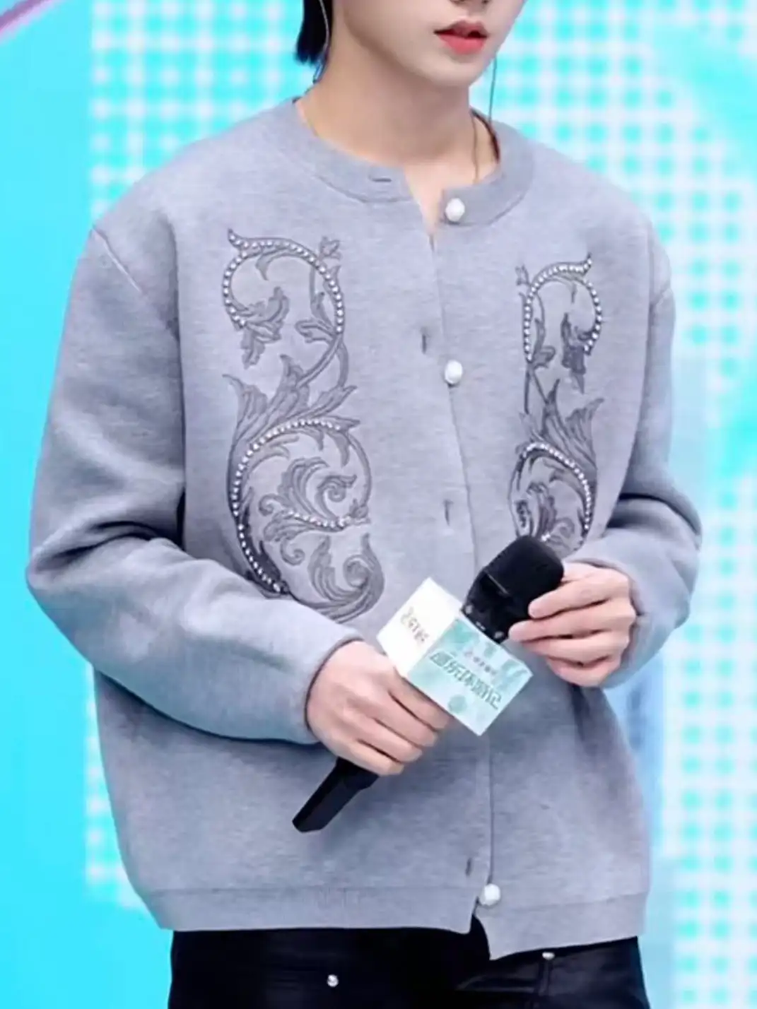 DEAV | Baroque Embroidered Rhinestone Sweater